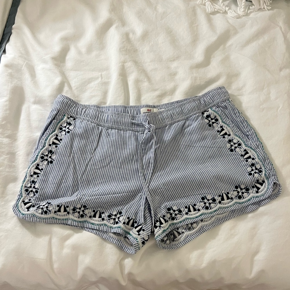 Vineyard Vines Blue and White Striped Shorts